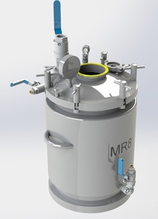 MR8工业搅拌罐三维建模图纸 solidworks设计 附STEP格式