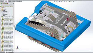 FRC2016双三角履带机器人三维建模图纸 stp格式