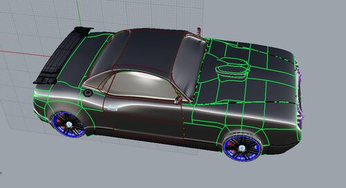 Dodge Classica轿车造型三维建模图纸 rhino设计 3dm格式