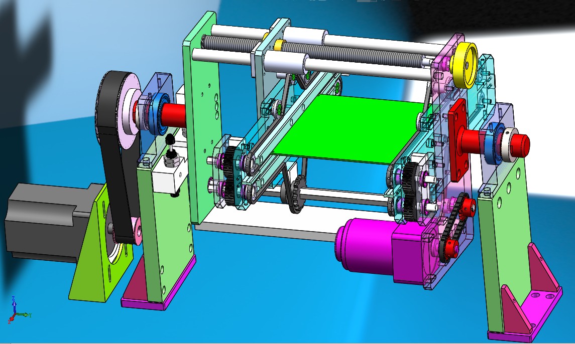 翻转机构图纸PCB板翻板机3D图纸 SOLIDWORKS设计附STEP