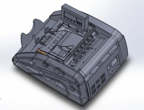 新国标C级点钞机3D模型 Solidworks设计