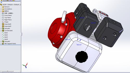 本田Honda gx200发动机模型外壳3D图纸 SolidWorks设计 SLDPRT