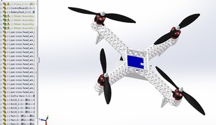 自制作四轴飞行器框架图纸