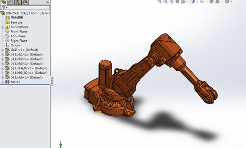 ABB IRB 2600机器人3D图纸 Solidworks设计