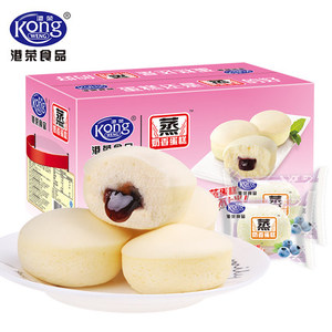 港荣蓝莓夹心蒸蛋糕900g
