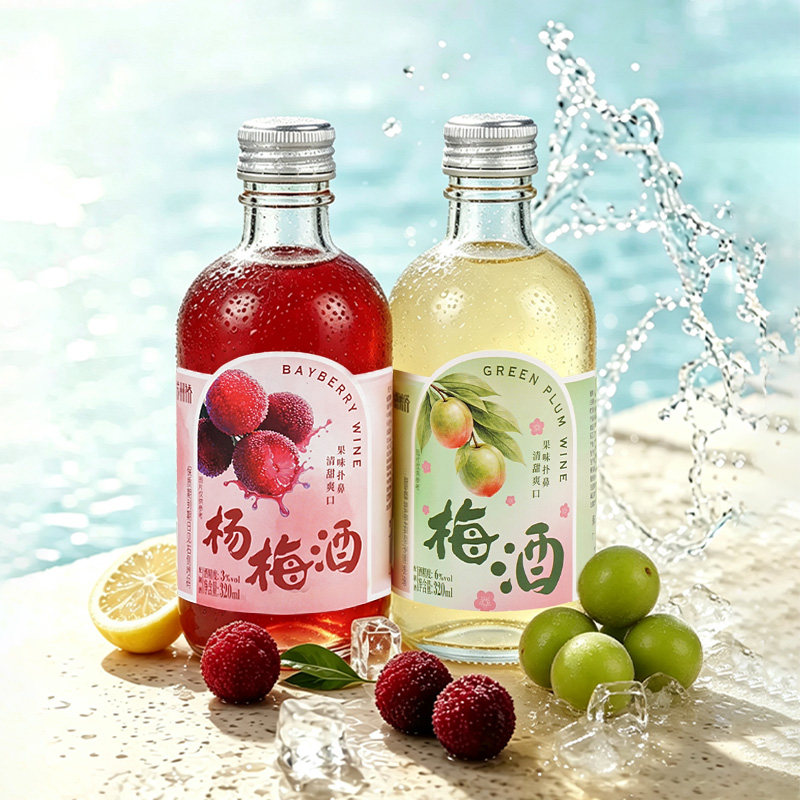 苏州桥320ml青梅杨梅低度果酒