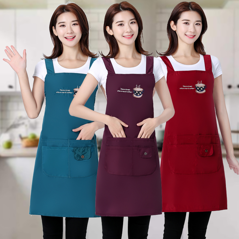 圍裙家用廚房女時尚防潑水可愛日系工作服女韓版圍腰2025新款網(wǎng)紅