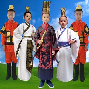 古装汉服晏子使楚服饰秦王楚王大臣武将随从衣服课本话剧演出服装