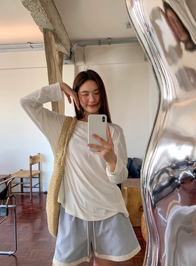 宽松直筒休闲裤少女显瘦百搭裤子