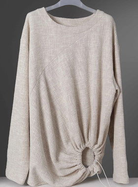 Ouc Fii 24FW Loop hoodie环形活动抽褶卫衣