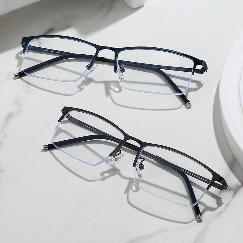 高清防蓝光老花眼镜高级感商务半框眼镜框男老年人看书阅读眼镜女,ZIPPO/瑞士军刀/眼镜,老花镜,淘宝优惠券,粉丝福利购,淘宝优惠卷