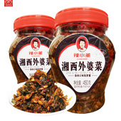 湖南特产湘西外婆菜正宗下饭菜450克瓶装 即食酱菜香辣萝卜干咸菜
