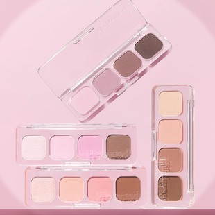 lilybyred情绪四色眼影盘无花果哑光珠光杏色01奶棕粉紫素颜打底