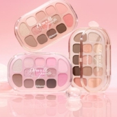 lilybyred键盘十色眼影盘珠光哑光大地棕灰粉棕色打底百搭13色新