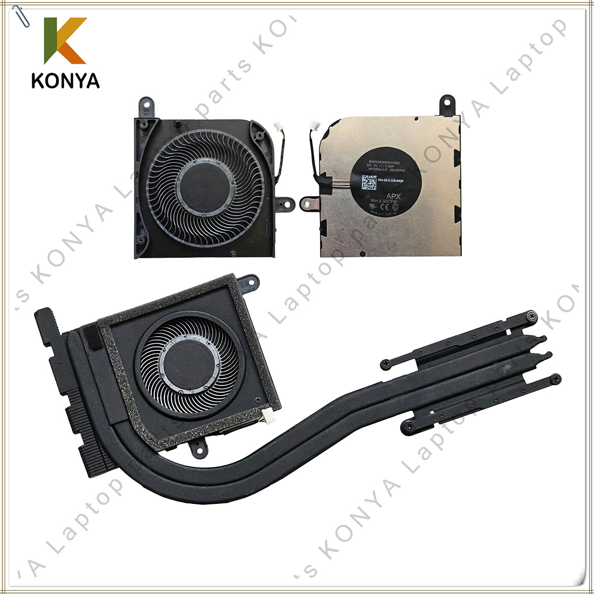 适用戴尔 Latitude 5420 5421 散热器 风扇 铜管 散热模组 HX40M