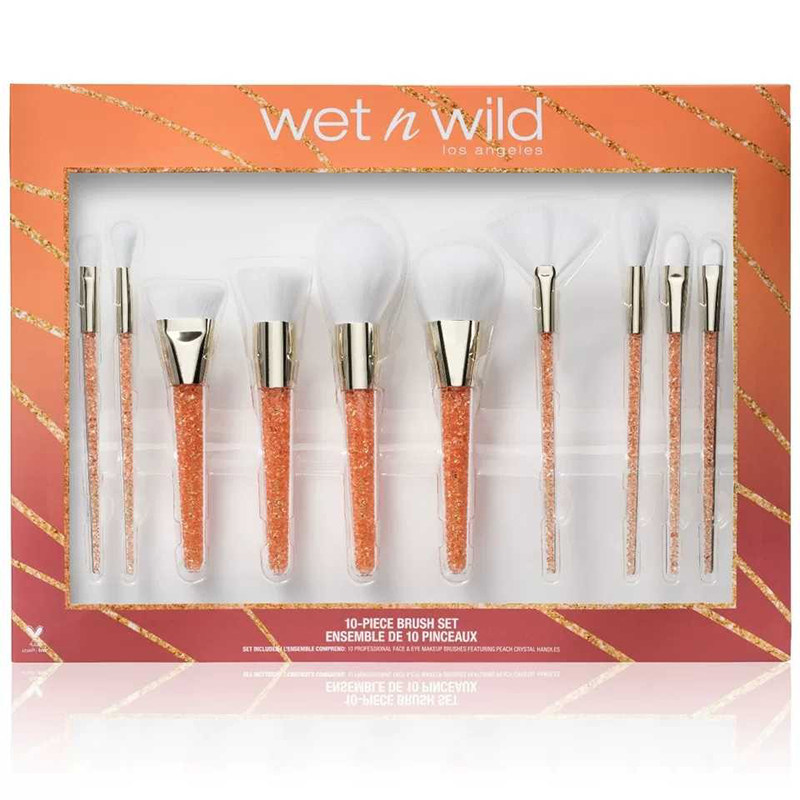 现货包邮美国湿又野Wet N Wild圣诞Holiday限定化妆刷10把套装