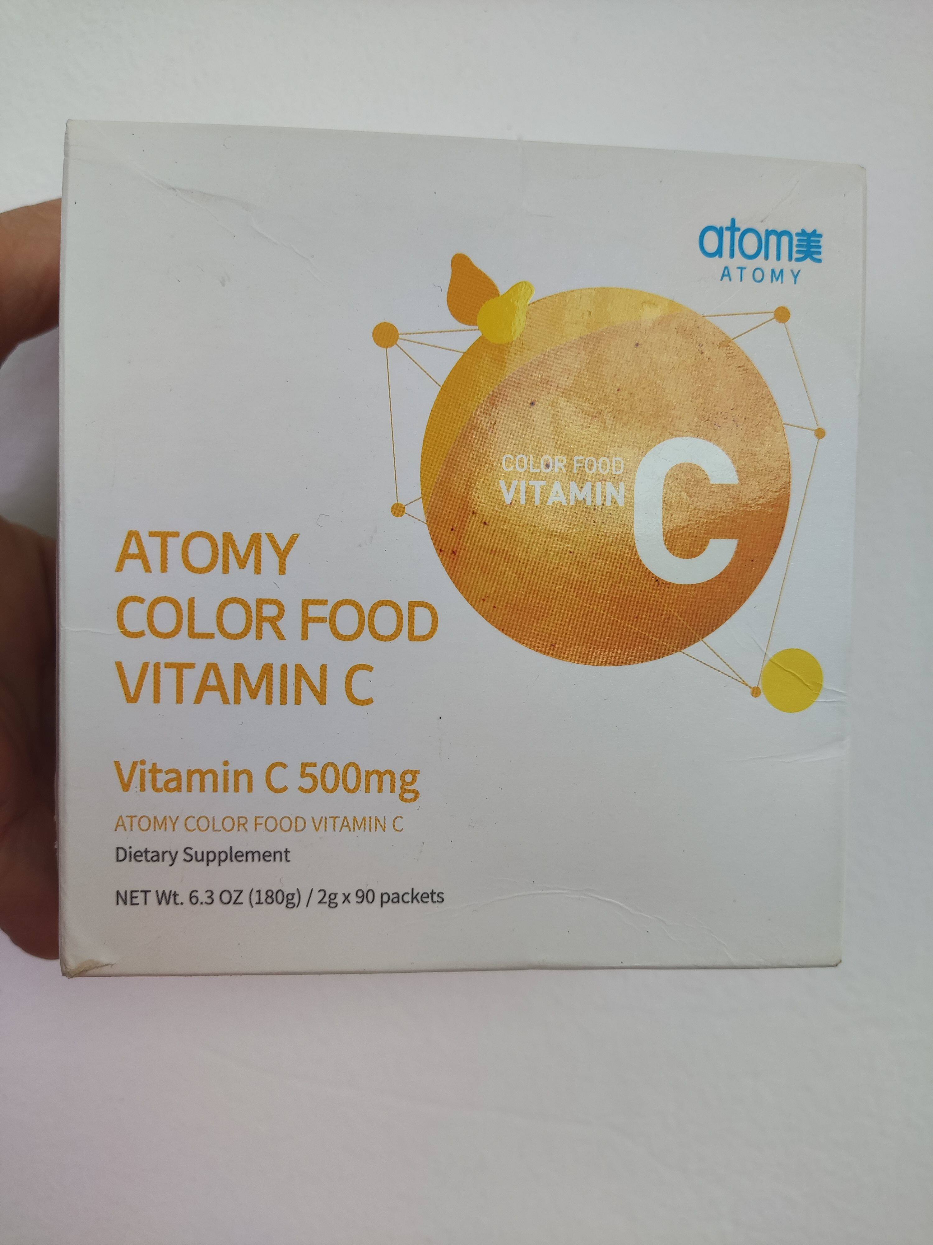 艾多美维生素vc粉90条补充维他命C调节免疫力atom美韩国代购正品