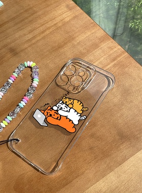 虎虎超努力适用苹果16/15Promax可爱14/13/12/11手机壳vivox200华为mate70小红米OPPOReno9荣耀三星s24魅族20