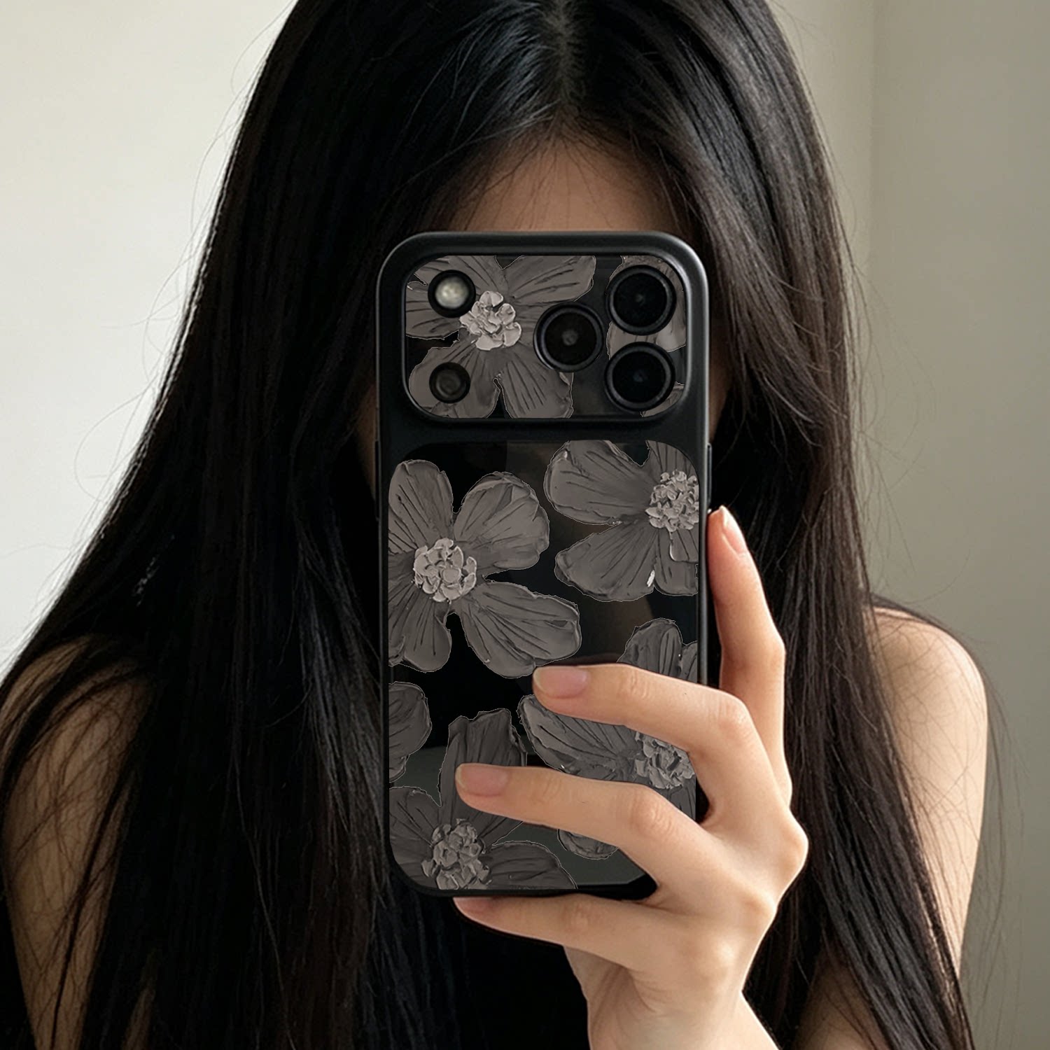 复古油画花朵大视窗适用iPhone18pro苹果17小米15荣耀x70防摔OPPOReno16华为p90nova14全包vivox300s手机壳女