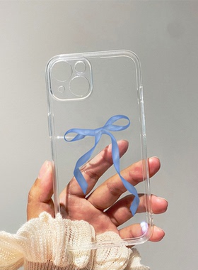 简约蝴蝶结iPhone17/16promax苹果15手机壳14Pro适用vivox200华为p80nova13软OPPOfindx8小米12红米k80一加11