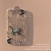 涂鸦蝴蝶喵iPhone17苹果16Promax华为p70mate60红米k80手机壳适用vivox90小5OPPOReno14iQOO13荣耀真我一加13