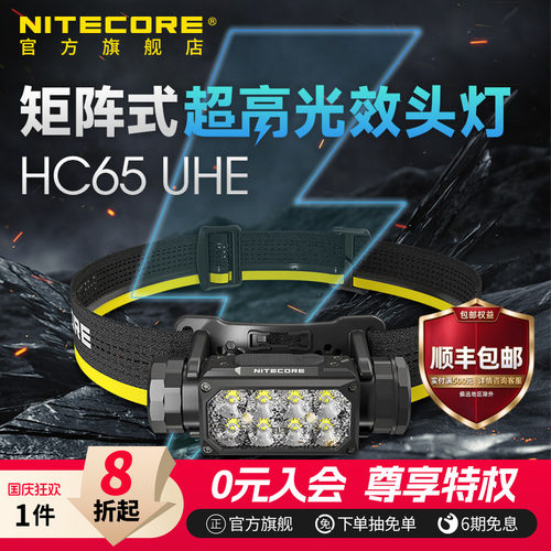 奈特科尔HC65UHE金属高亮头灯
