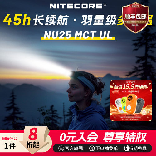 奈特科尔NU25MCT/UL多色温头灯
