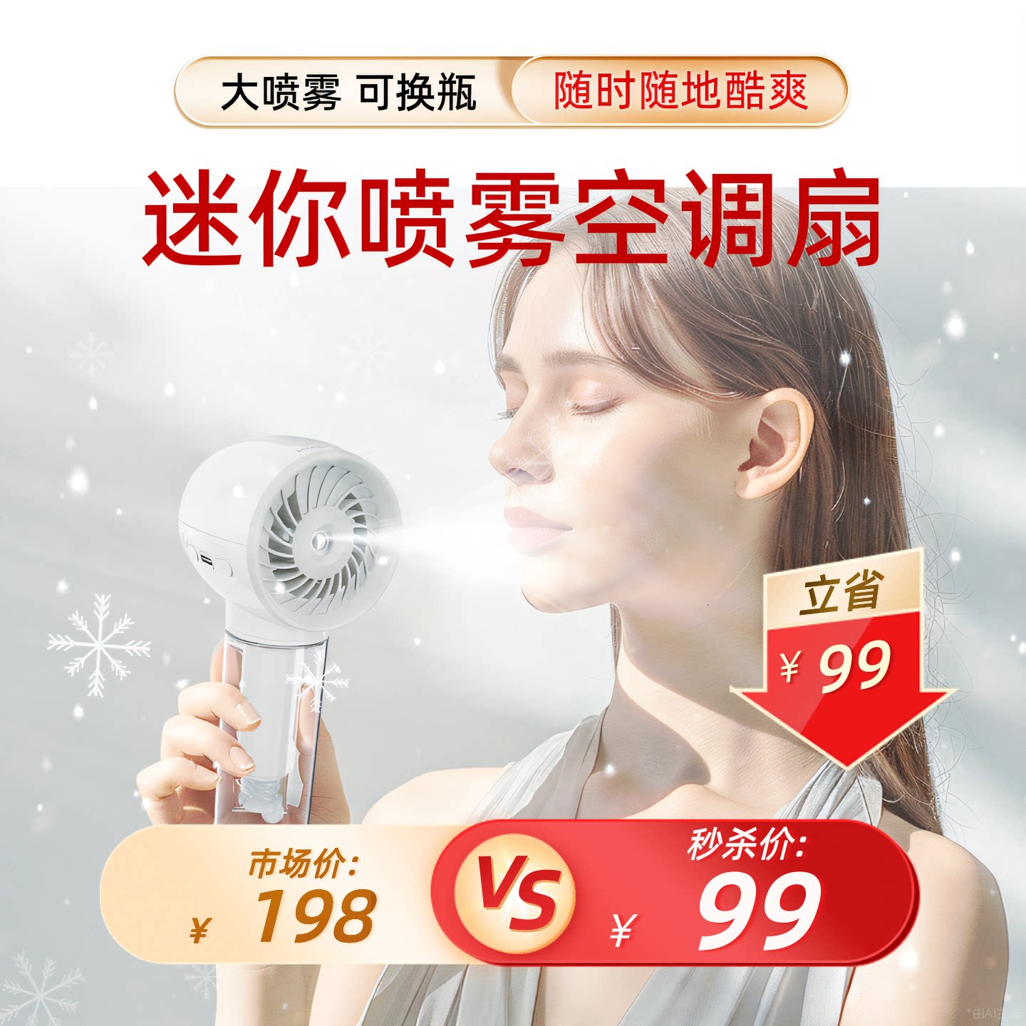 [喷雾风扇]NITECORE奈特科尔风扇izzcool10小型喷