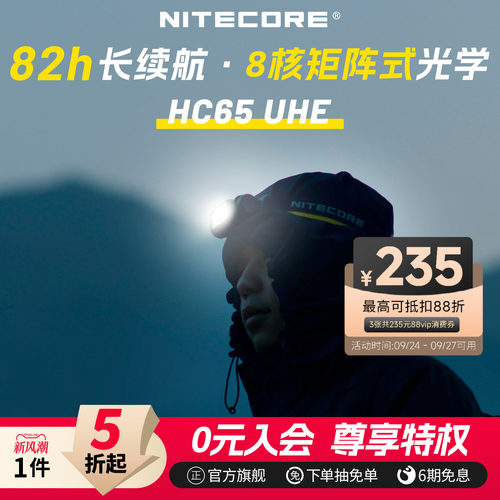 奈特科尔HC65UHE户外照明头灯