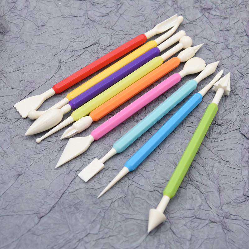 实用9件手工黏土工具diy
