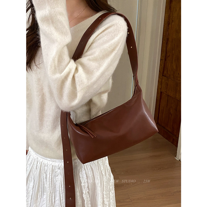 高级质感小众复古腋下包包女式2025新款秋冬单肩包时尚百搭斜挎包,箱包皮具/热销女包/男包,通用款女包,淘宝优惠券,粉丝福利购,淘宝优惠卷