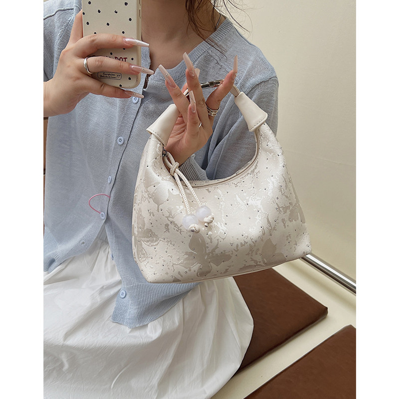 新中式国风旗袍包包女2025新款夏季单肩斜挎包超火百搭手提饺子包