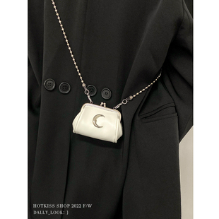 精致高级感链条单肩斜挎包 潮时尚 夏季 小众设计迷你包包女2022新款