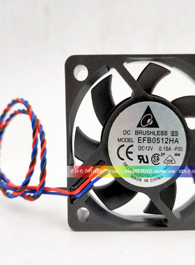 EFB0512HA/LA DELTA台达5010 12V 5CM厘米 PWM CPU 测速风扇