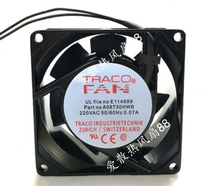 原装TRACO FAN A08T30HWB 220V 散热风扇DC6T24LWS DC24V E114999