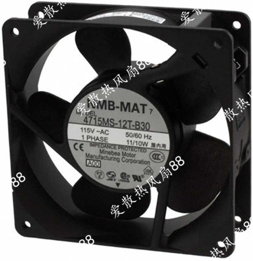 4715MS/PS/FS-12T/10T-B50/5A/B30 100V/115V 正品NMB 12cm风扇