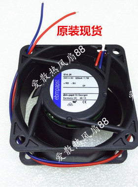 614JH 全新原装ebmpapst依必安派特 6CM 6032 24V 7.7W散热风扇