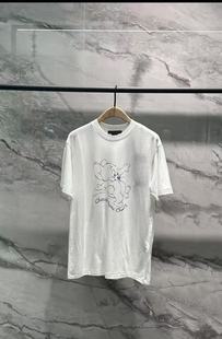 正品印花T恤2025秋新品猫和老鼠联名系列净色肌理短袖MBE3TEE010