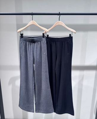 【acti系列】正品运动裤2025冬新品双面绒微喇阔腿裤MBE4PAT028