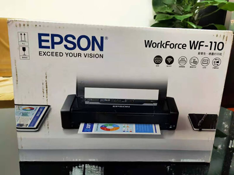 epson爱普生wf-110打印机 便携式移动车载 无线wifi 喷墨a4