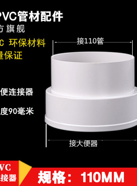 pvc大便连接器 upvc管排水管接头配件管件50 75 110 160 200mm