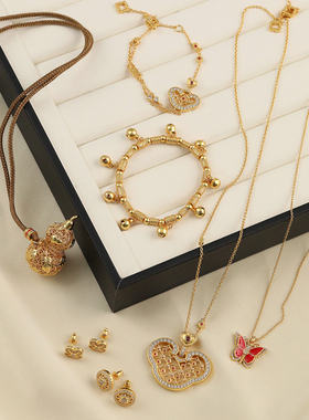 女明星同款古法沙金饰品合集