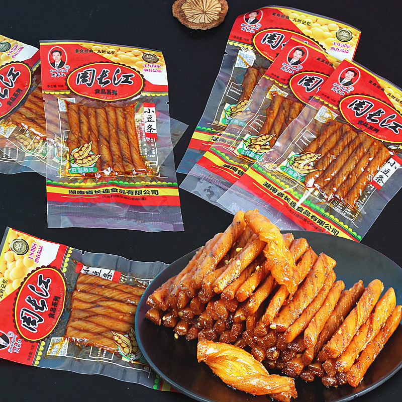 周长江小豆条辣条休闲小吃网红爆款小零食素牛筋豆筋儿时怀旧解馋