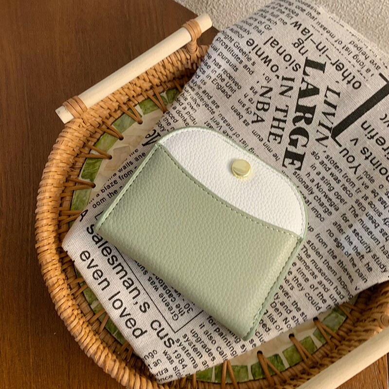 韩版薄款小钱包女短款迷你零钱夹简约软皮学生卡包小众轻奢高级感