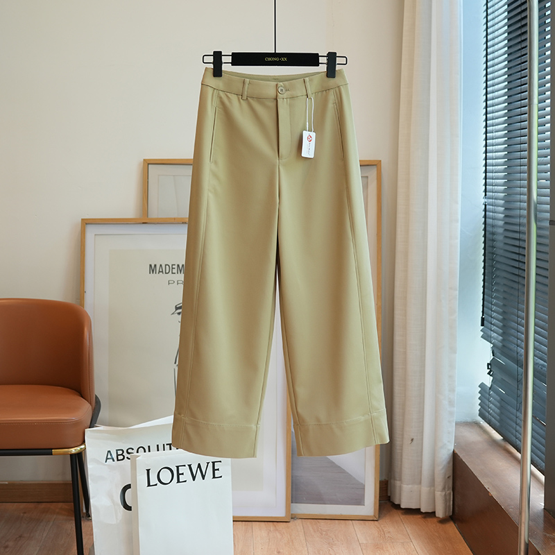 虫小小莫代尔直筒九分休闲裤女