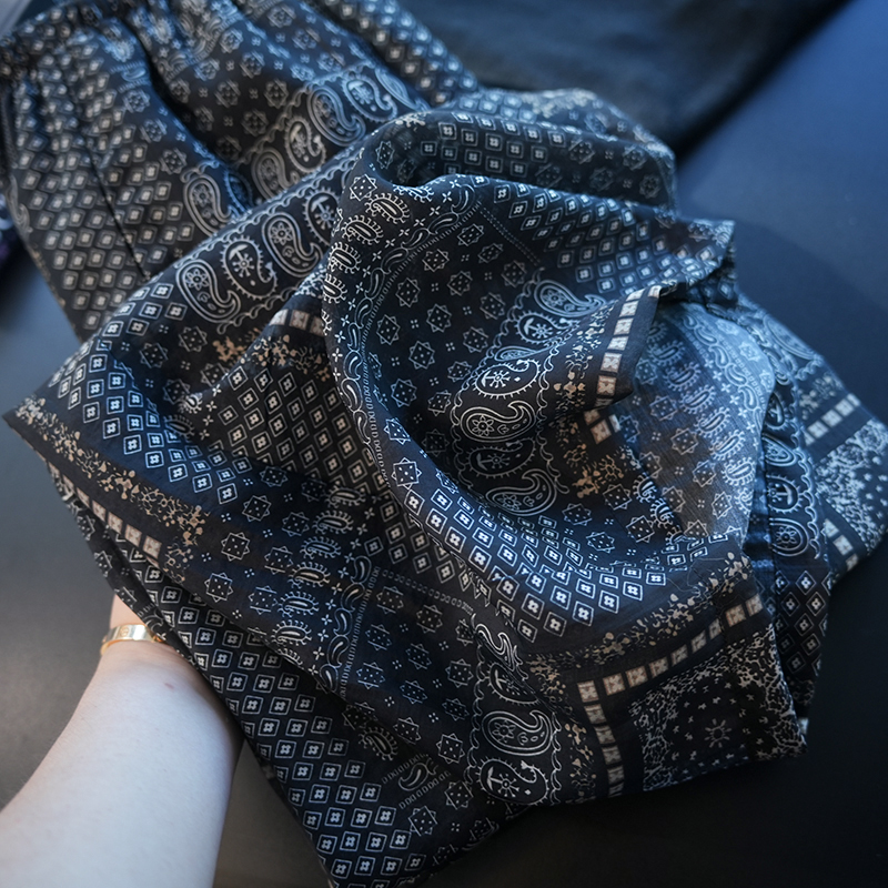 虫小小莱赛尔抽绳松紧腰印花裤