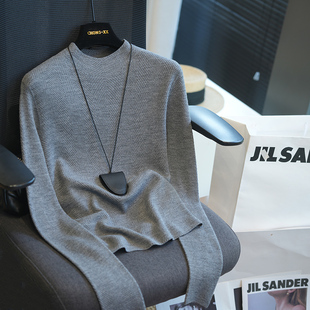 A49E 女毛衣内搭秋季 虫小小 48支精纺扬子纱羊毛半高领打底针织衫