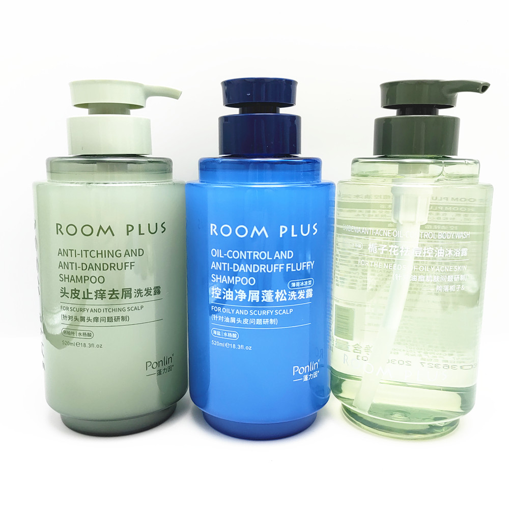 隆帕斯ROOM PLUS头皮止痒去屑控油净屑蓬松洗发栀子花沐浴露520ml