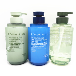隆帕斯ROOM PLUS头皮止痒去屑控油净屑蓬松洗发栀子花沐浴露520ml