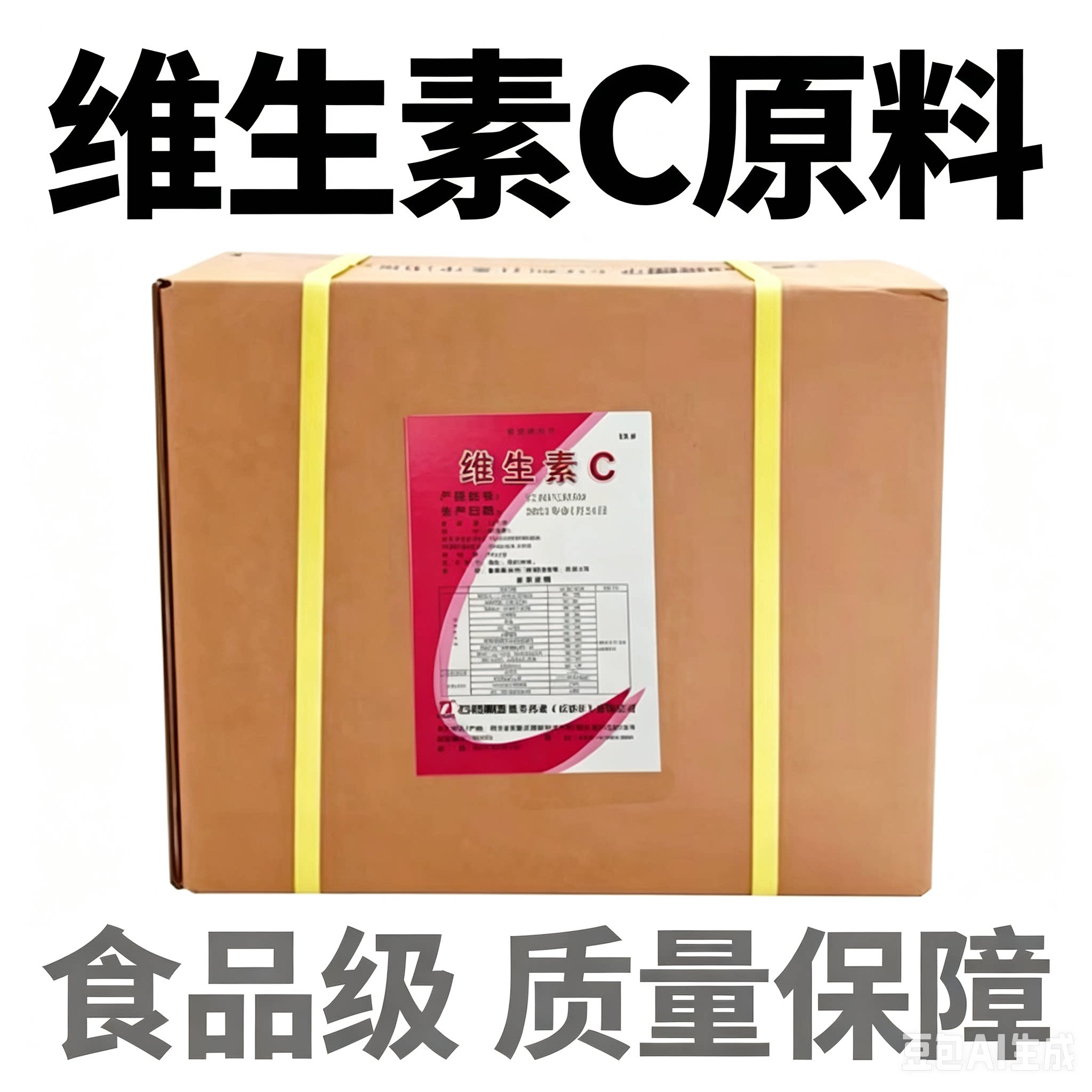 石药集团维生素C粉食品级食用vc粉水产养殖饲料添加营养剂 25kg图片